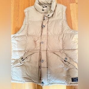Abercrombie & Fitch Beige Down Vest, Men’s XXL